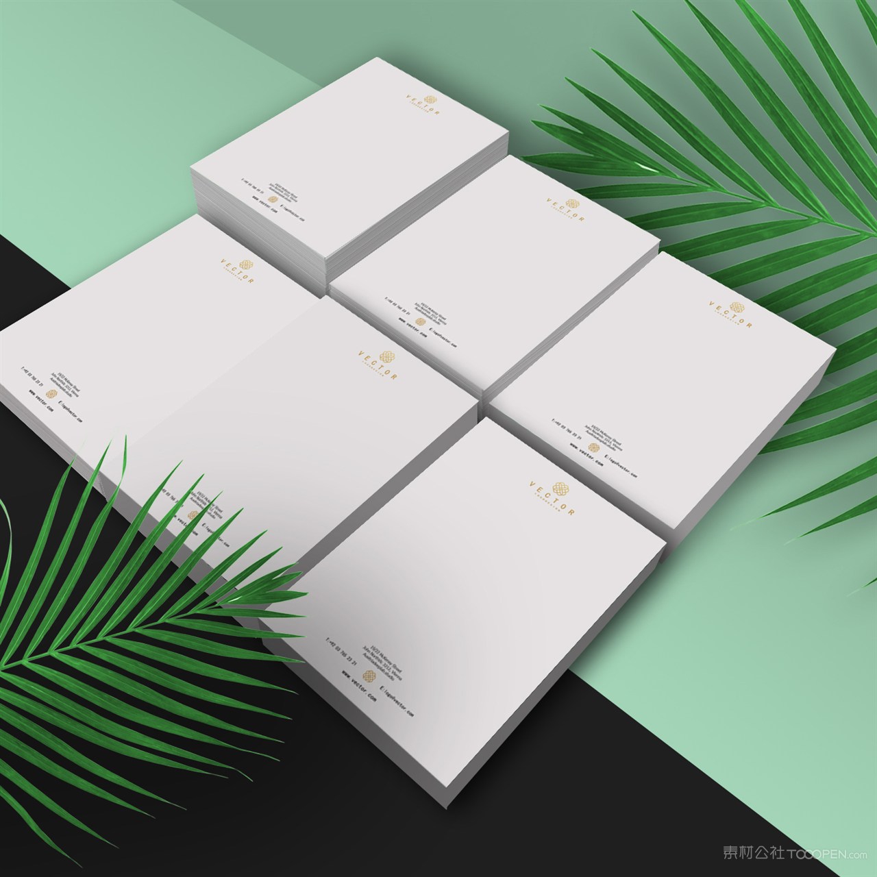 A4业务文档宣传单贴图样机