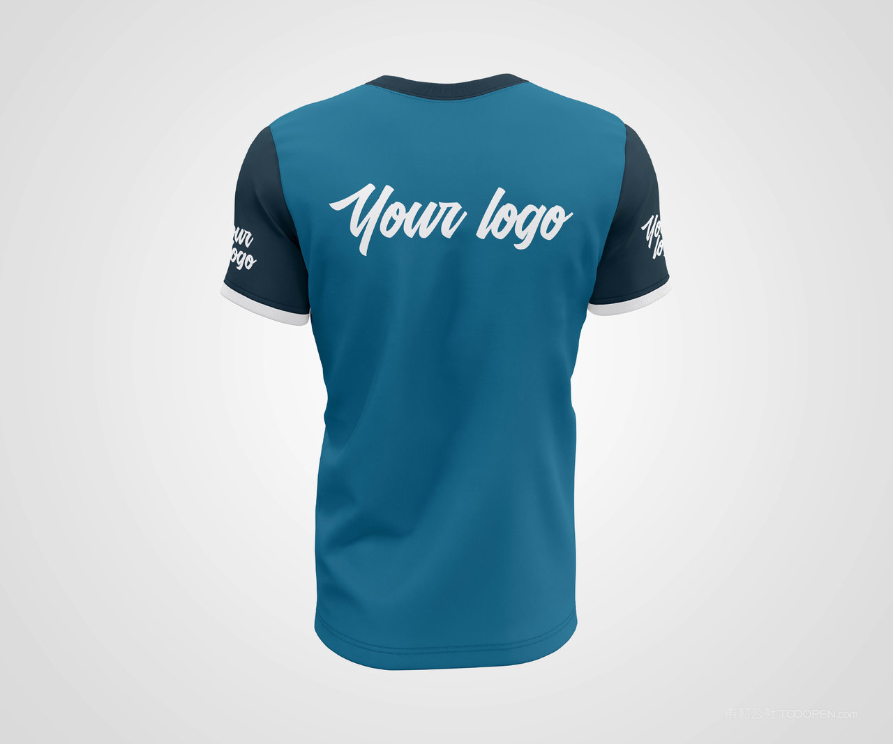 短袖圆领t恤样机