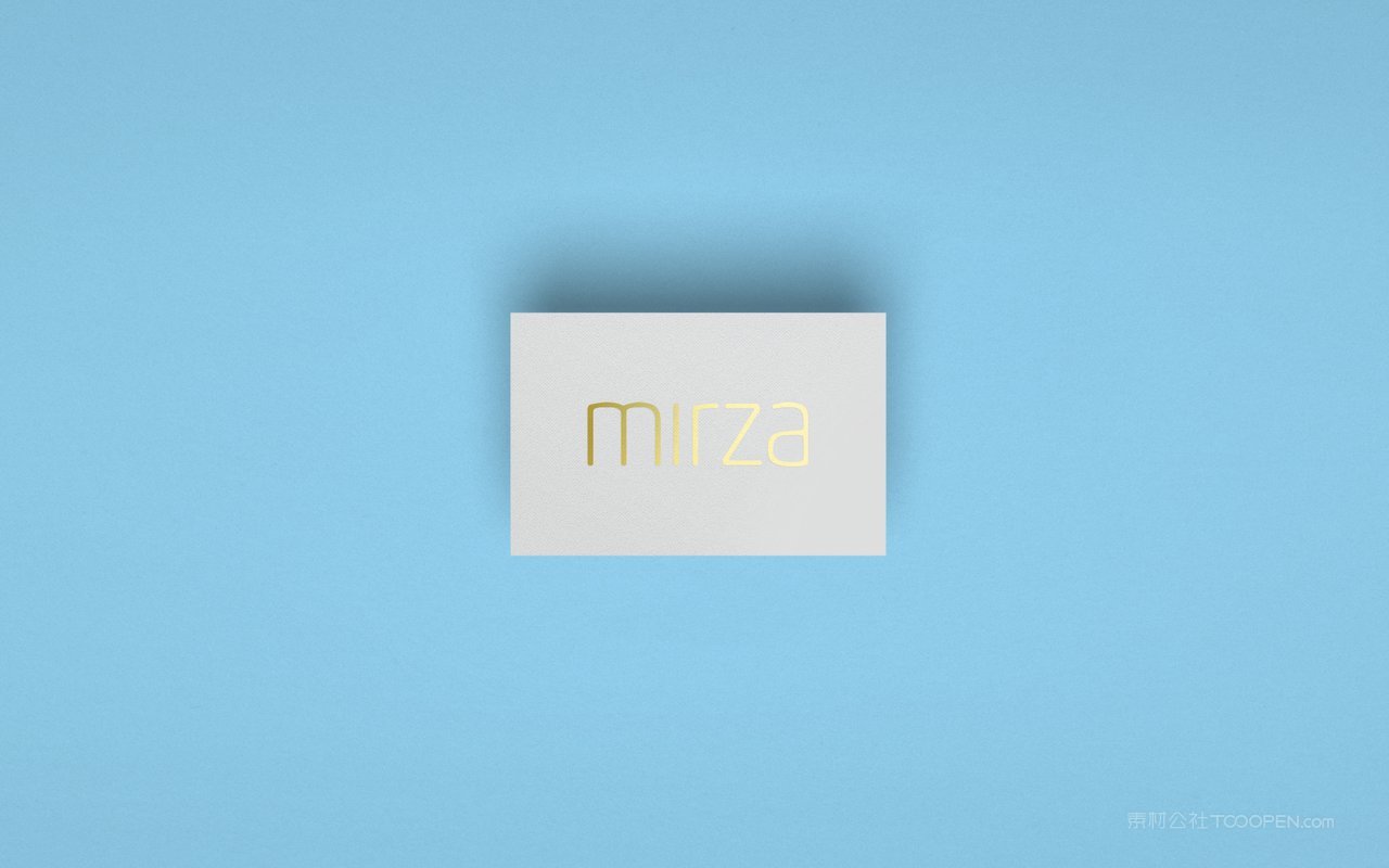 蓝色企业名片通用样机 (11)