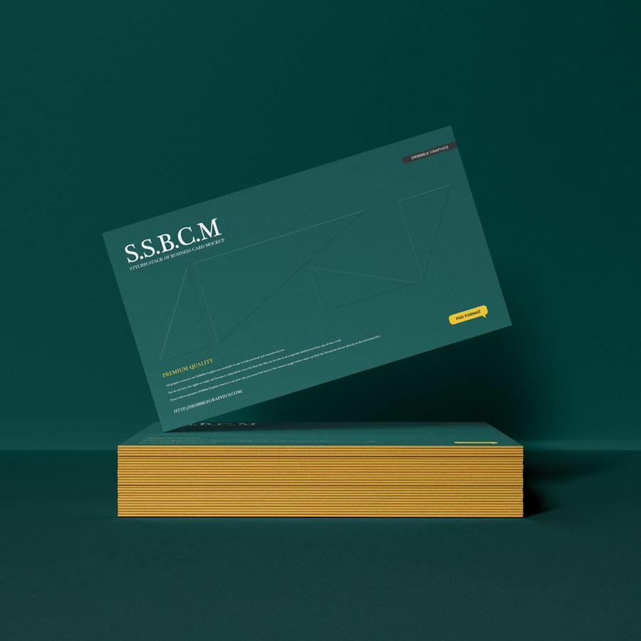 叠堆名片样机模型