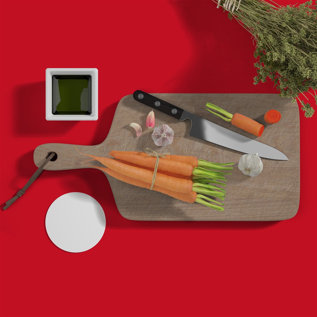 蔬菜萝卜厨房用品样机