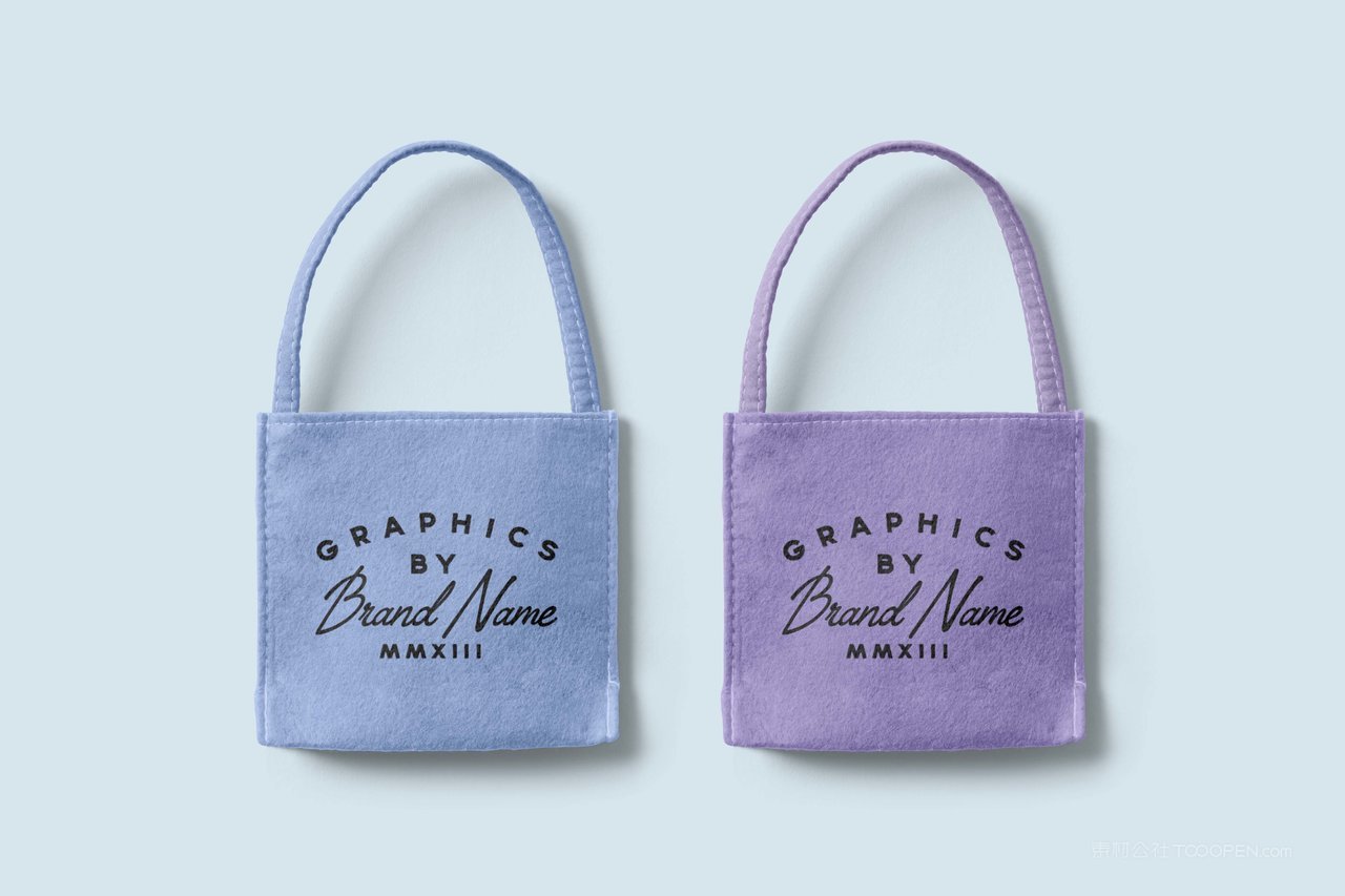 毛毡手提袋样机