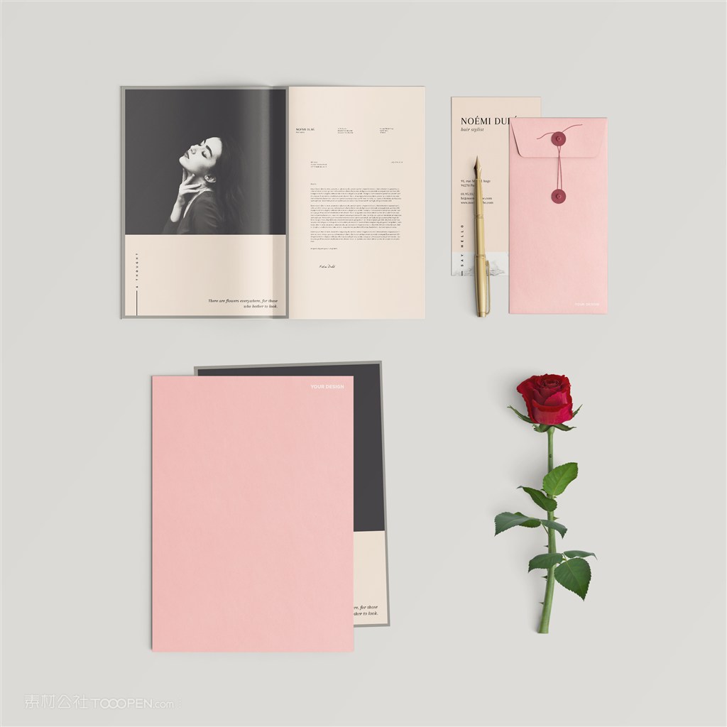 女性时尚品牌vi样机