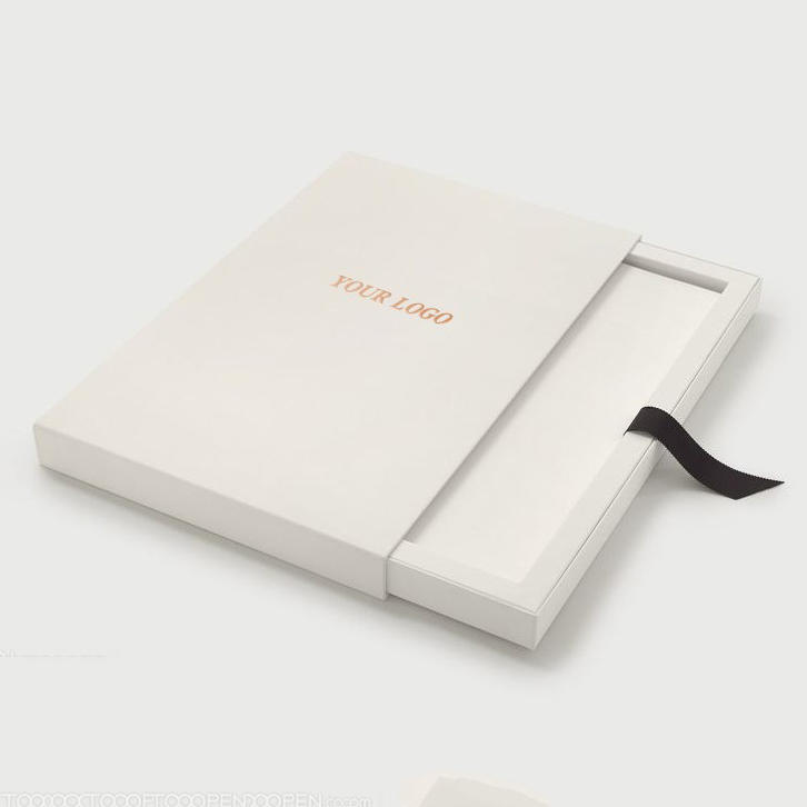 白色抽拉式楼书画册