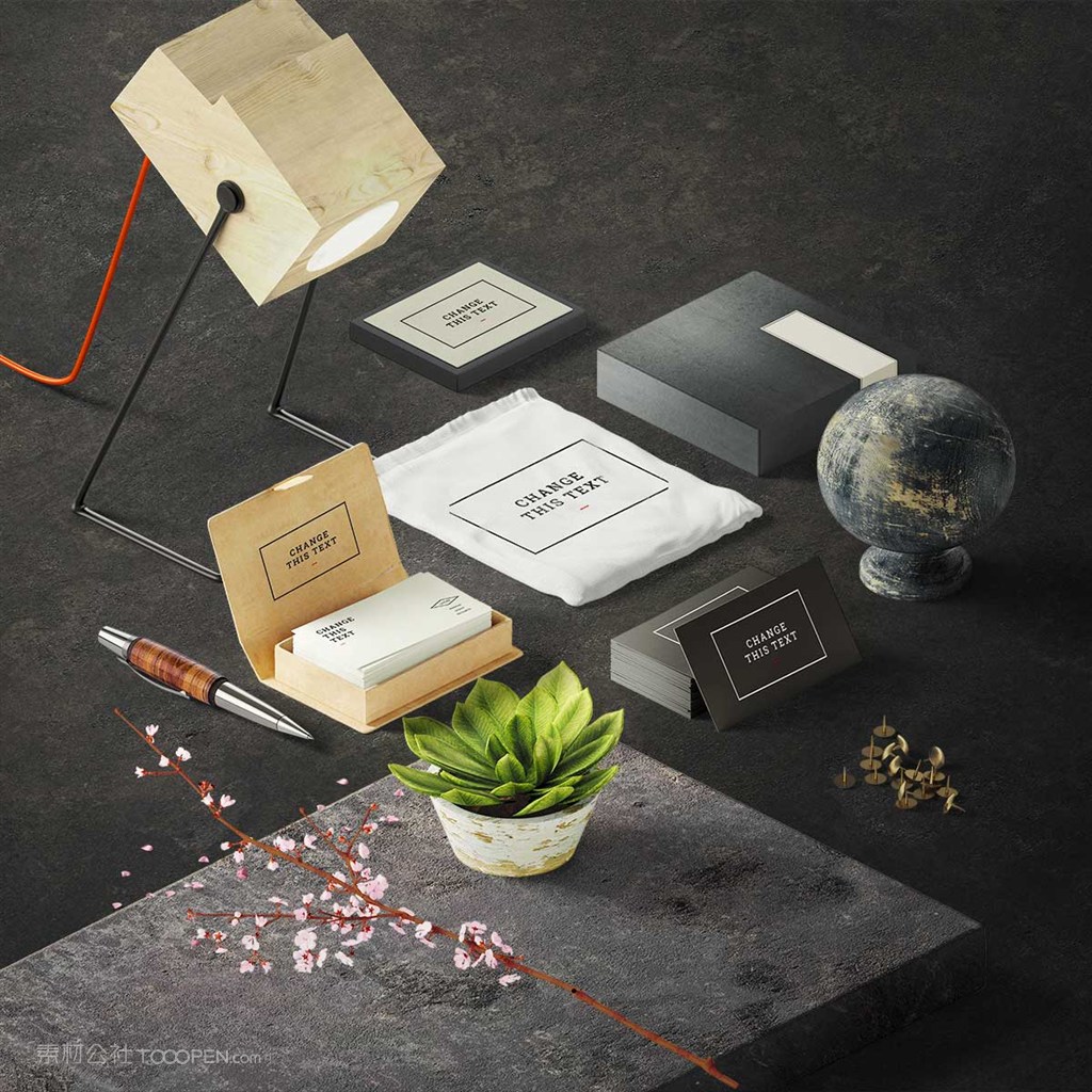 精美办公用品vi样机素材模板