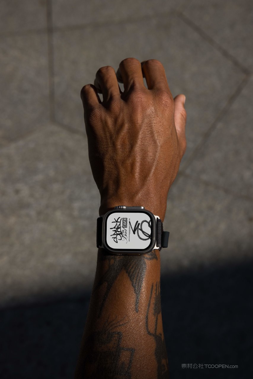 街头服装品牌vi模特卫衣t恤海报帽子海报吊牌ps贴图样机 (37)