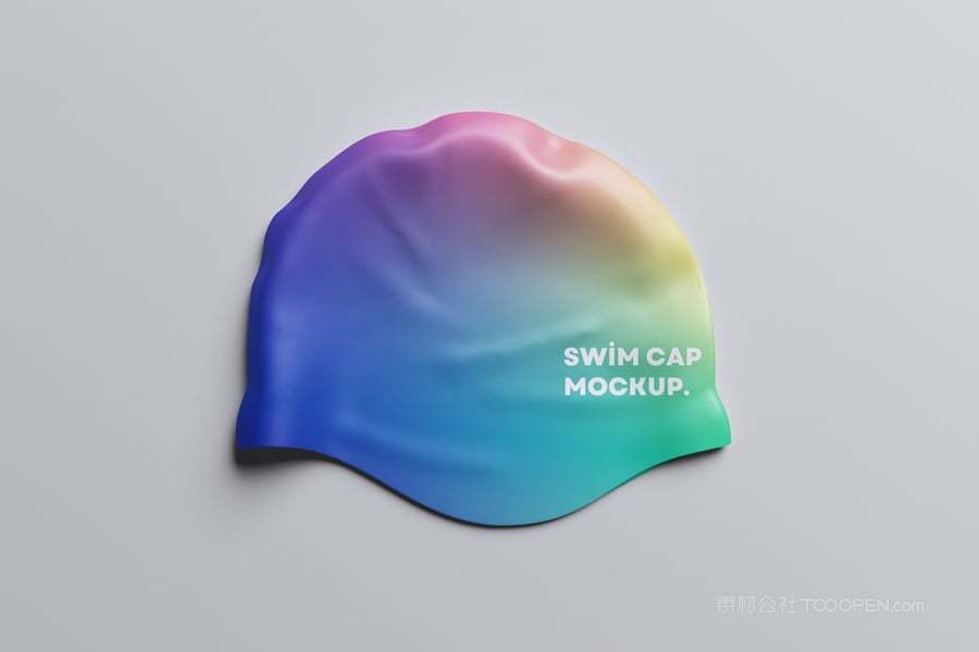 泳帽品牌标识样机