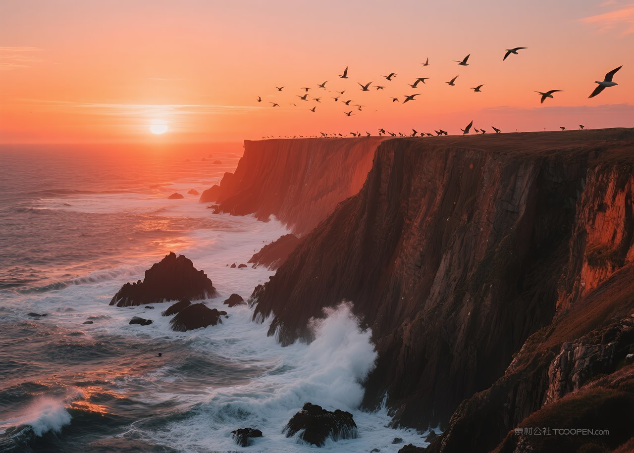 风景天空海滩大海自然海景唯美景观海边