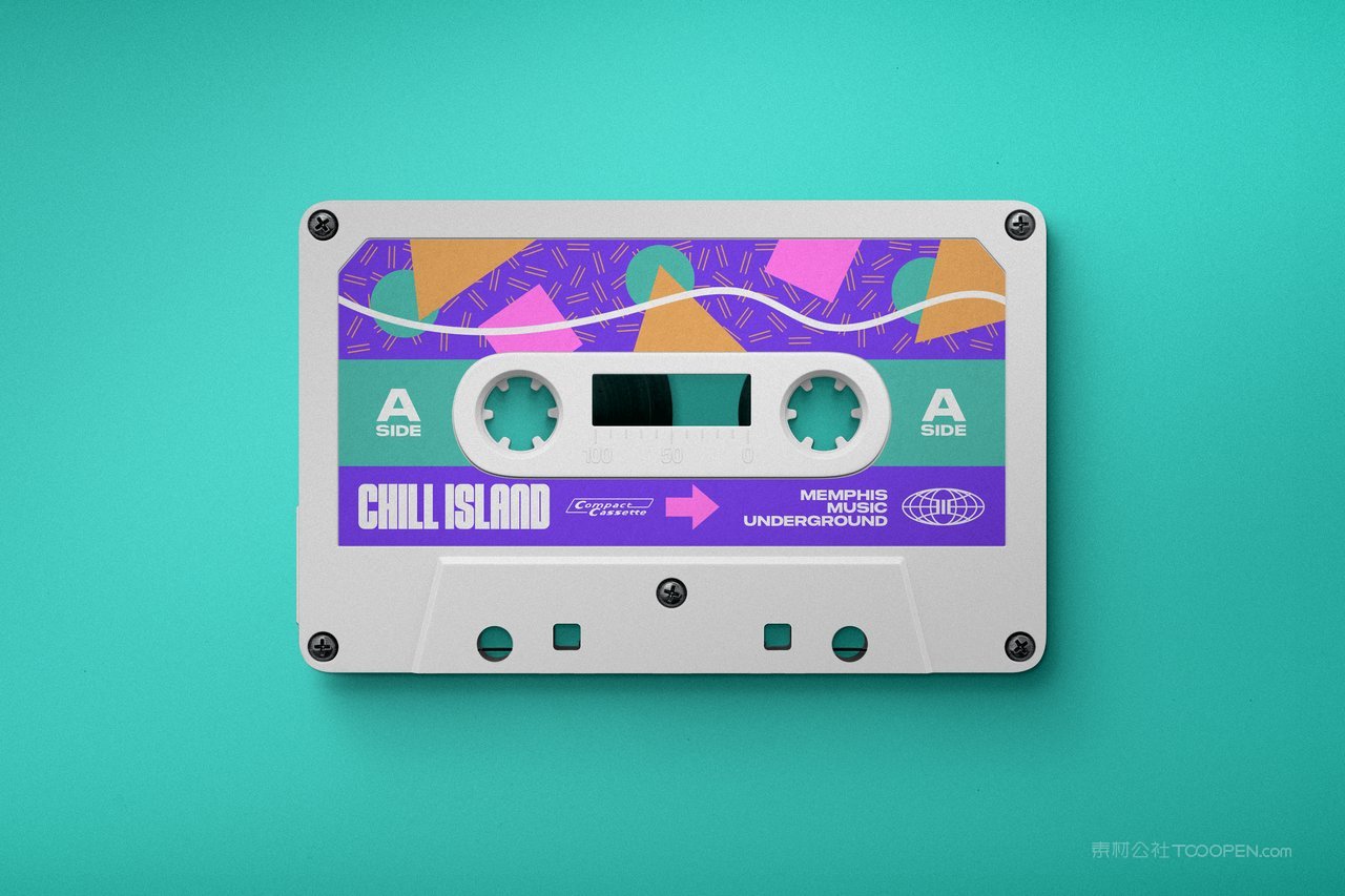 复古盒式音乐磁带样机 (6)