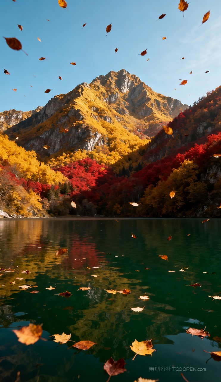 青山山水天空山峰意境蓝天唯美湖泊