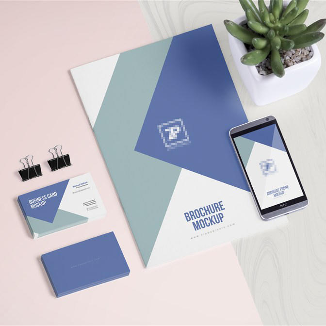 时尚企业形象VI展示样机