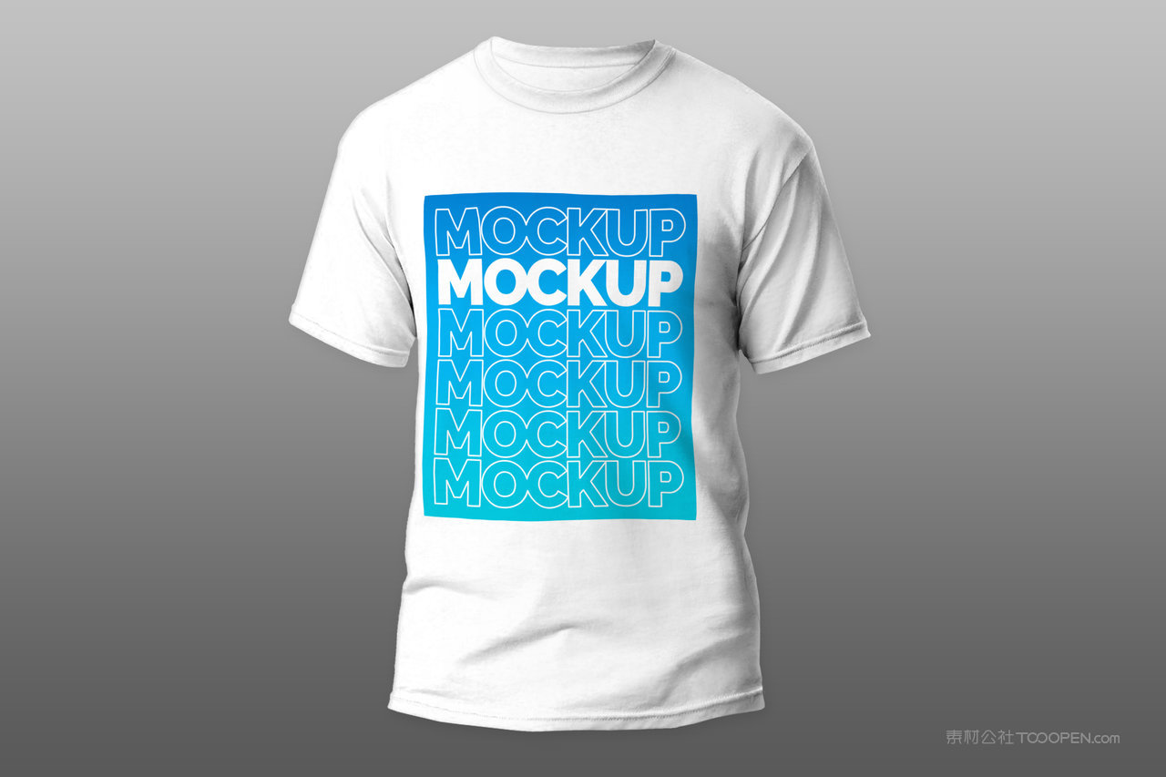 白色T恤样机素材