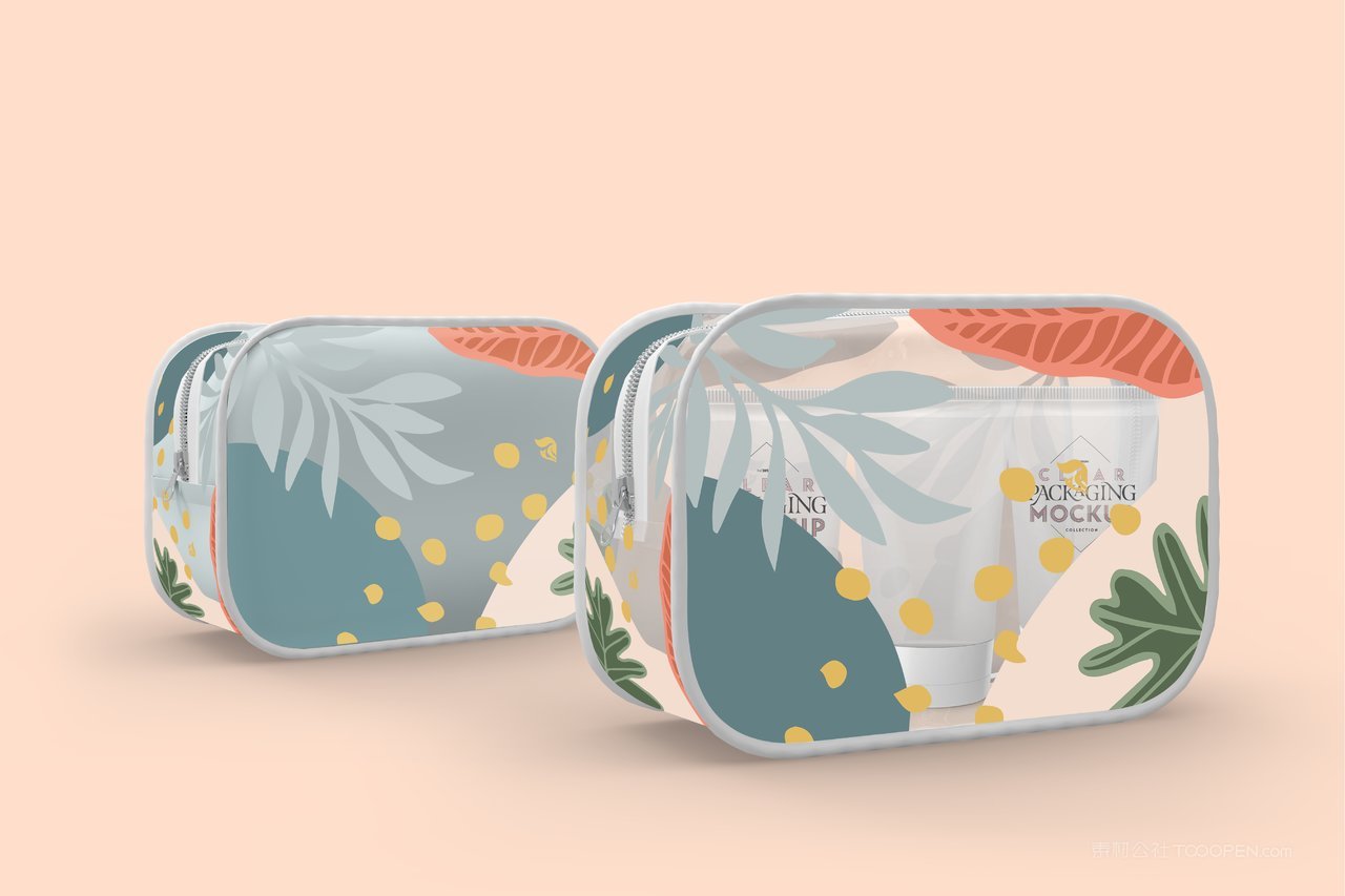 【2171期】手绘化妆包植物图案样机 (16)