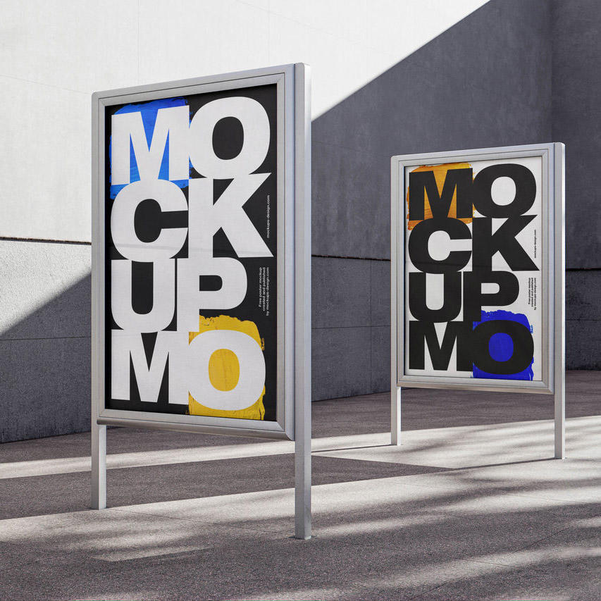 广告牌海报样机