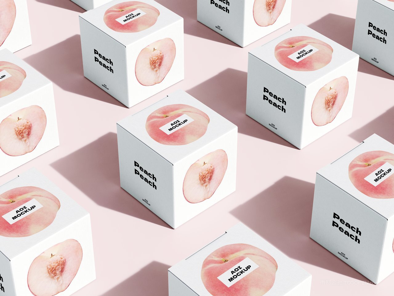 【2143期】方形等距纸盒样机 (4)