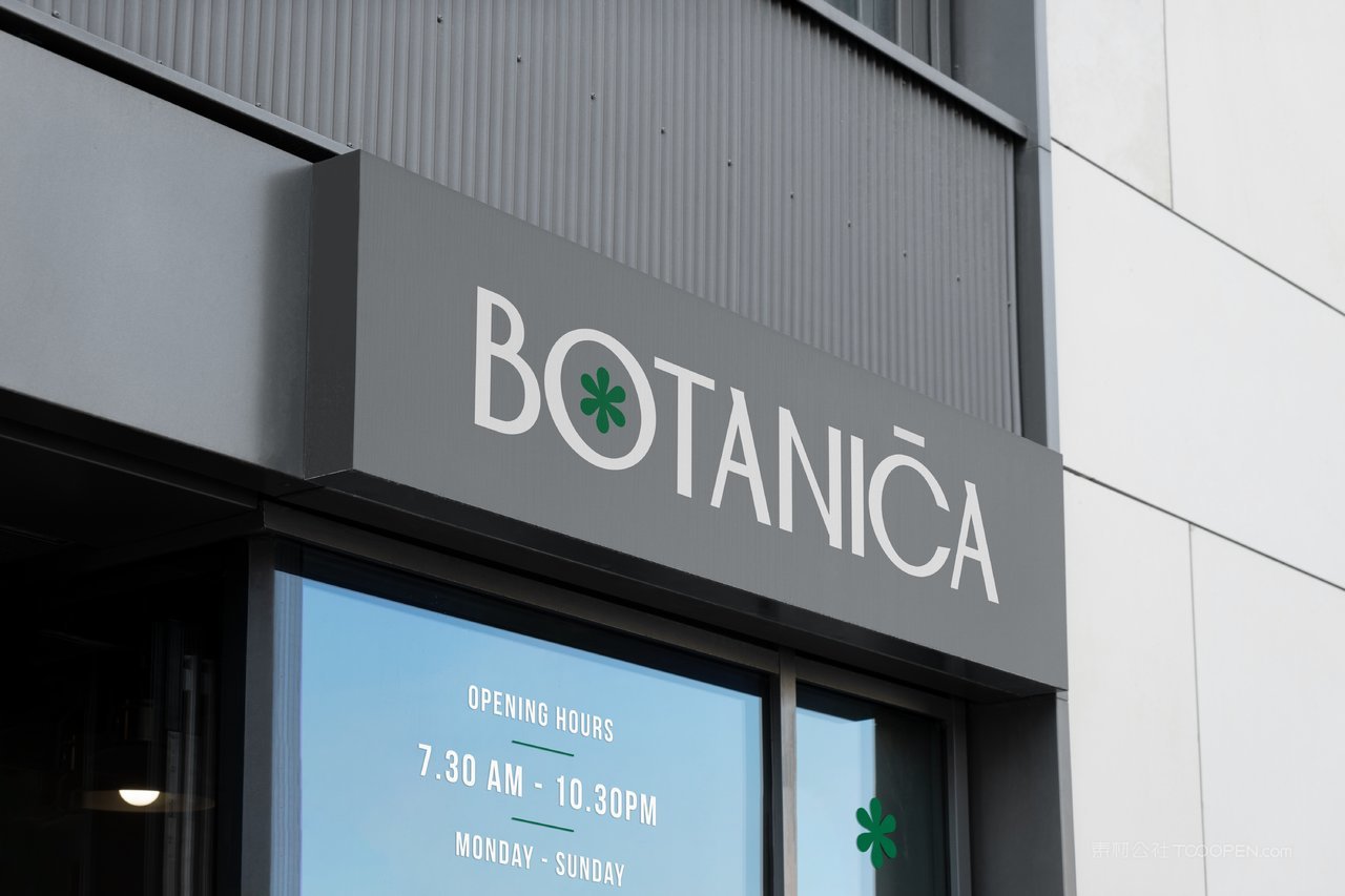 沿街实体店铺招牌门logo展示实景样机 (29)