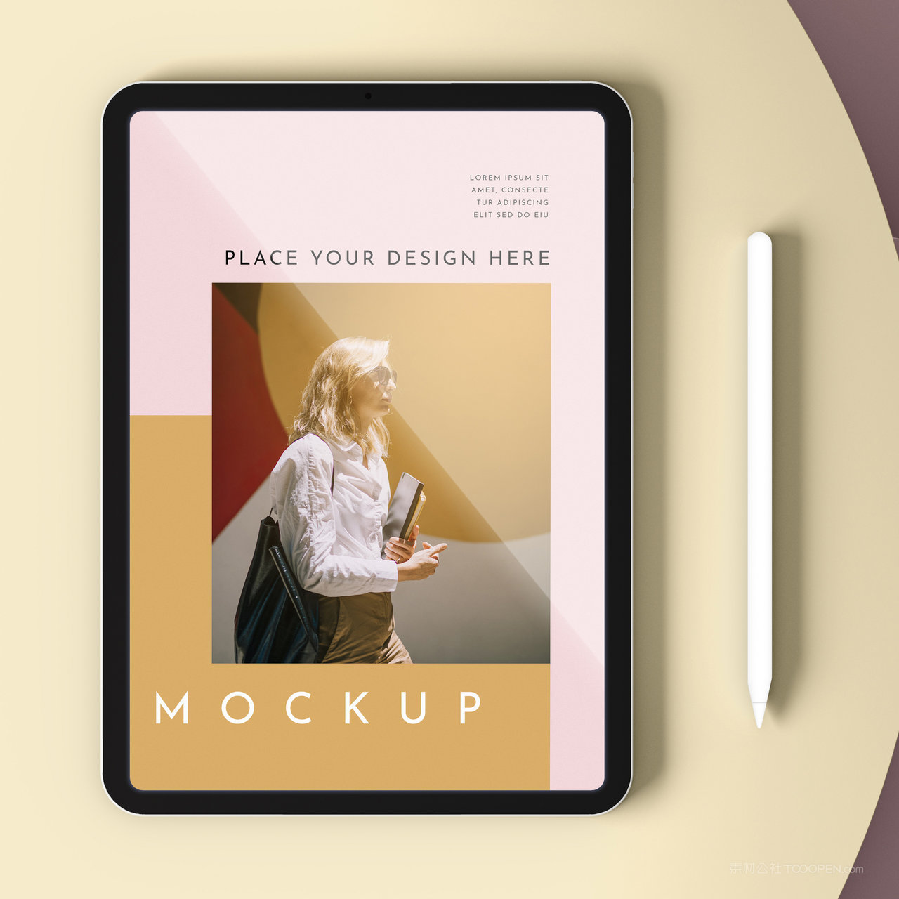 商务办公ipad平板电脑贴图样机