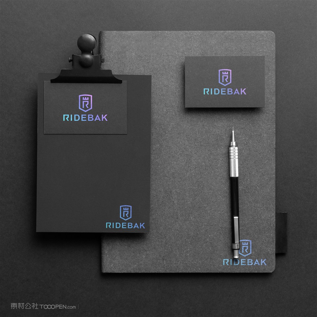 轻奢高端vi名片笔记本样机