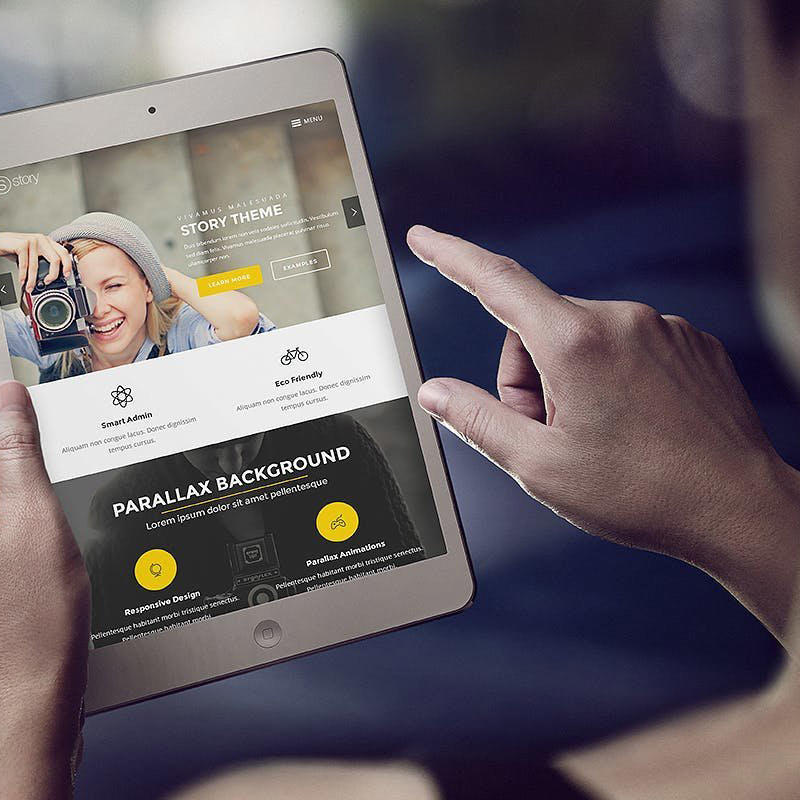 手持ipad屏幕样机