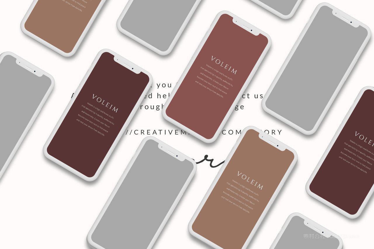 手机电脑界面样机