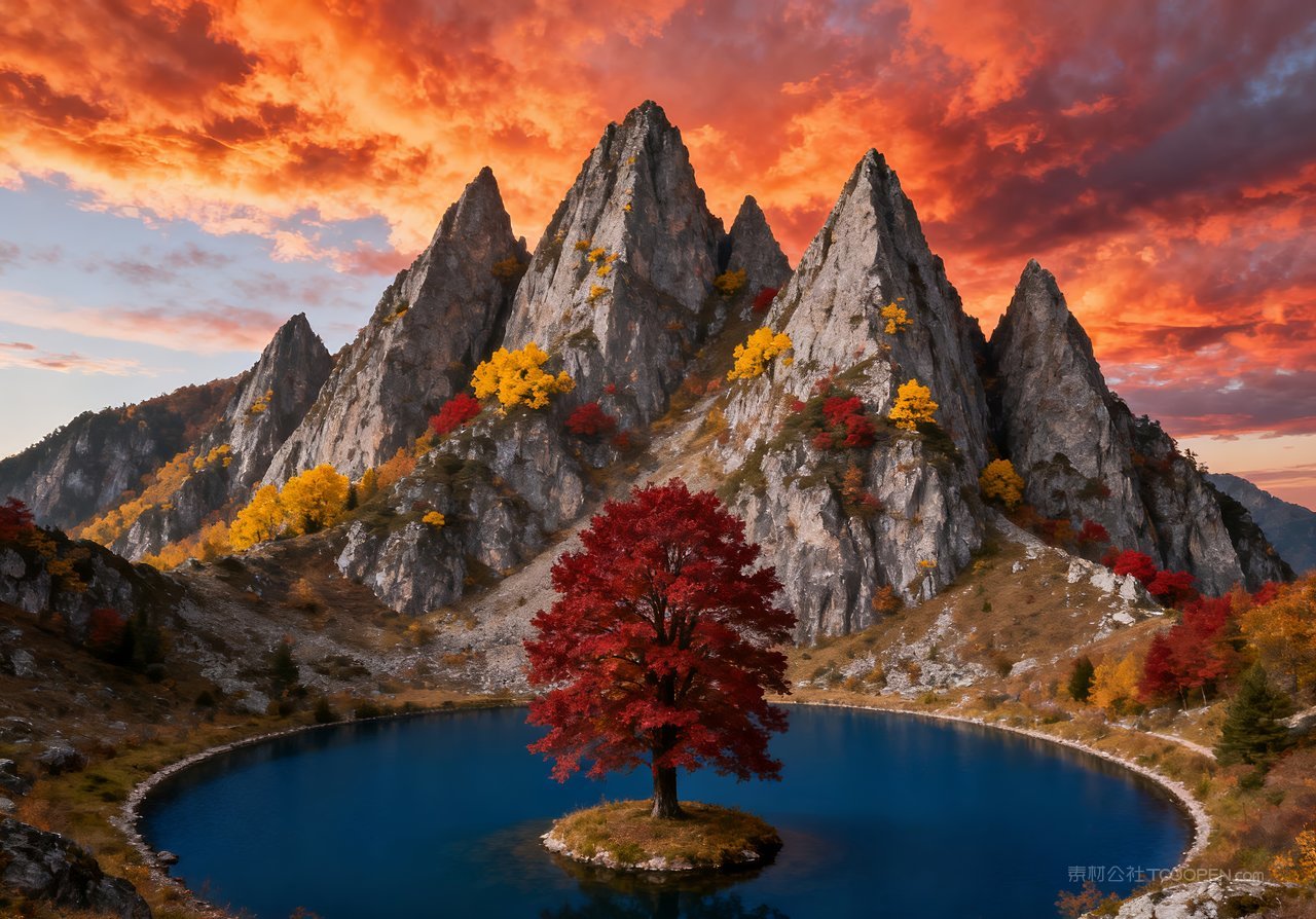 山水青山天空蓝天湖泊山峰唯美意境