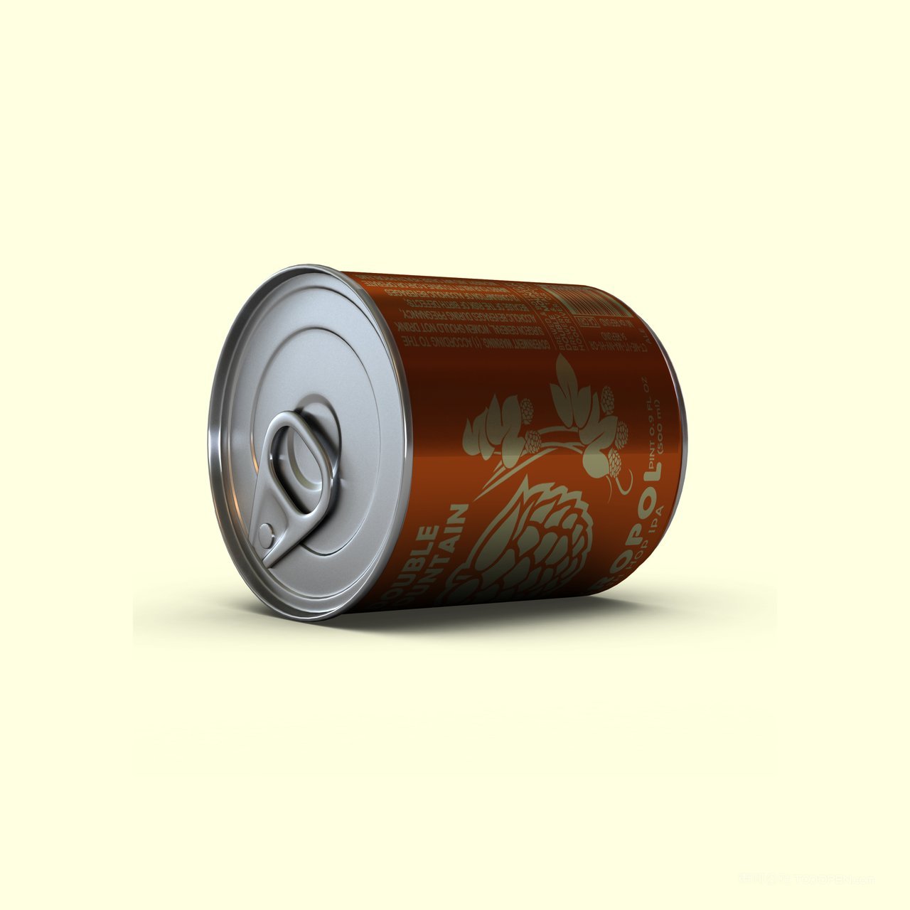 水果罐头食品包装罐形包装展示样机 (7)