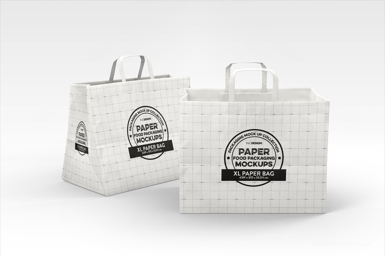 烘焙蛋糕面包店品牌食品纸质包装贴图样机 (14)