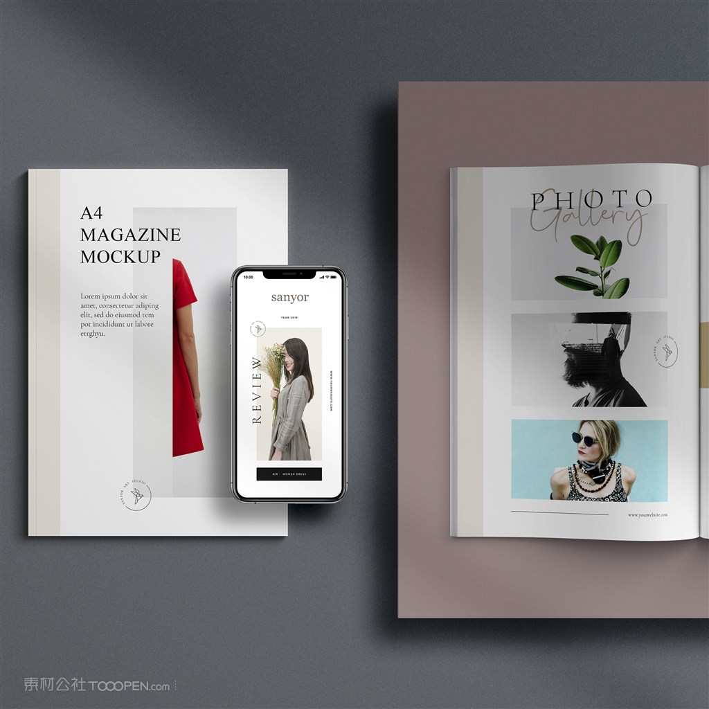 手机产品画册贴图样机