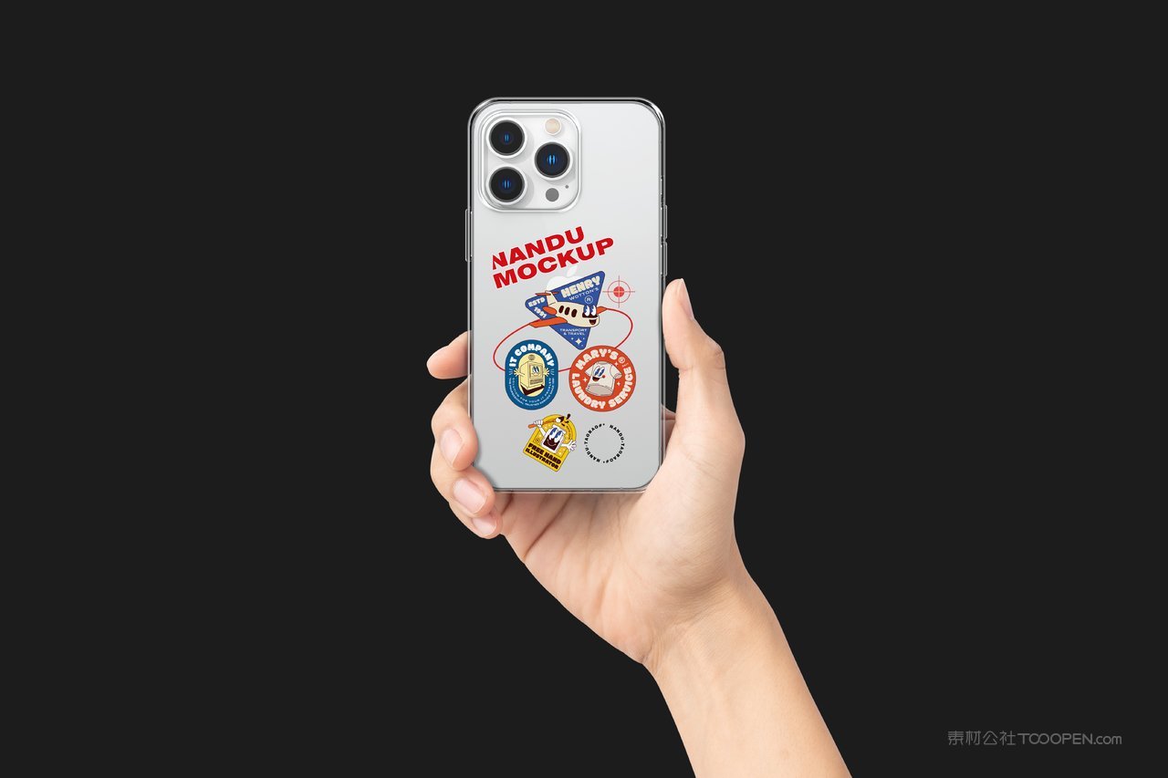 【1946期】透明手机壳图案样机 (2)