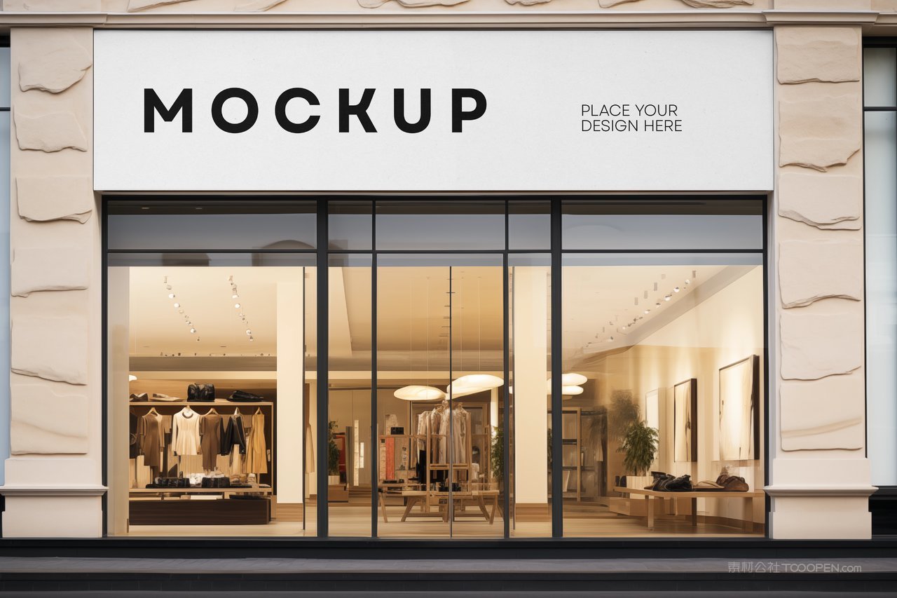 门头店铺店招样机4