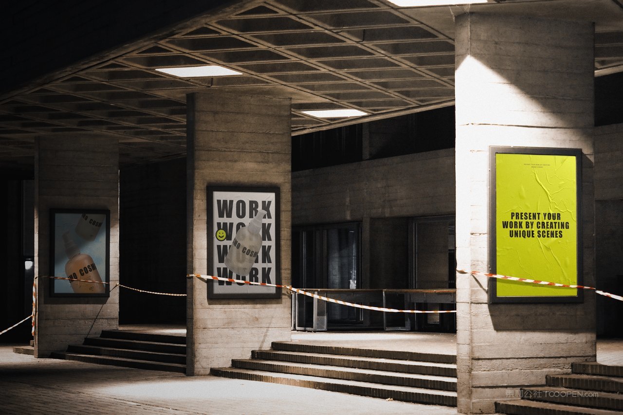 城市户外街头海报广告招贴实拍场景样机 (13)