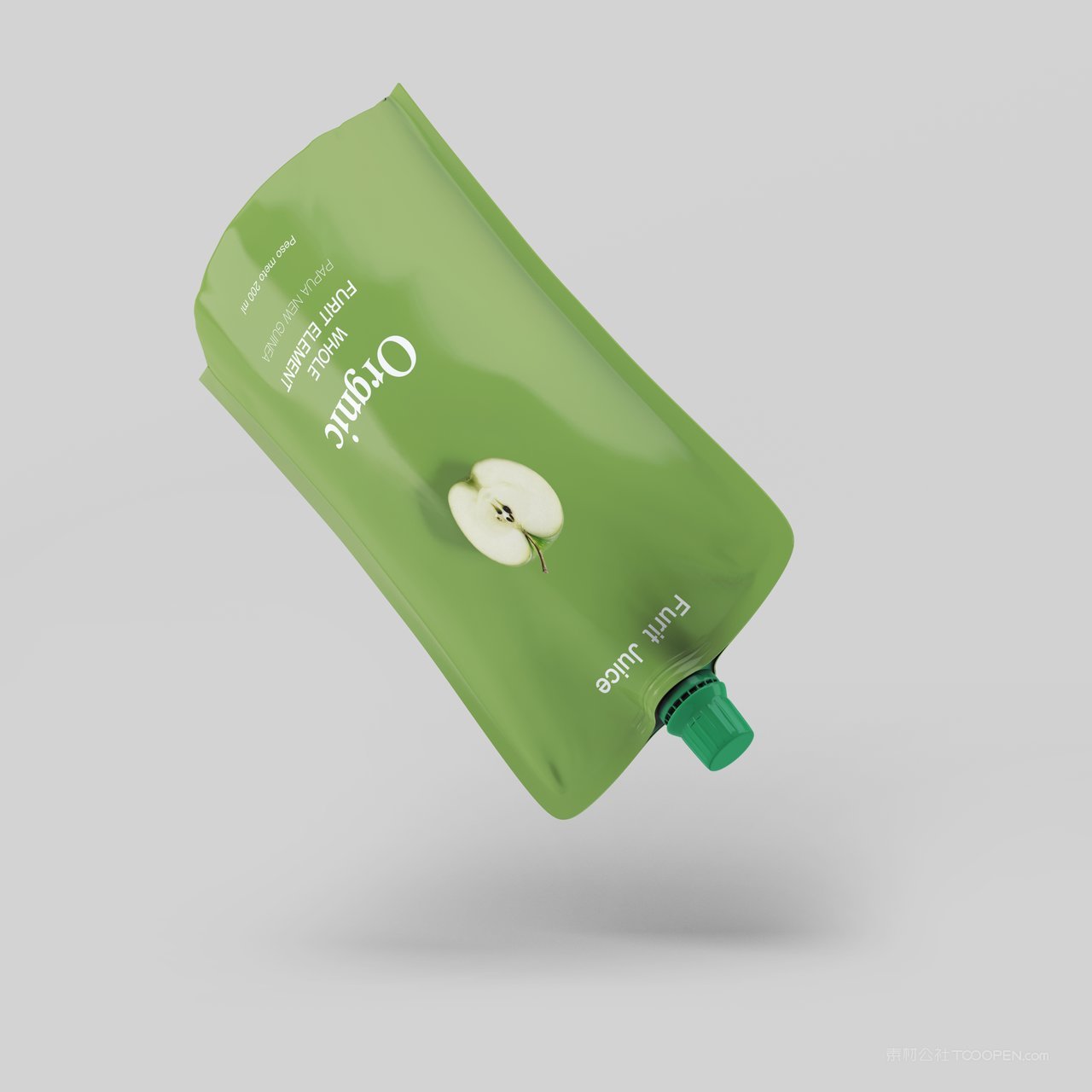 果汁饮料包装瓶贴透明玻璃瓶展示样机 (30)