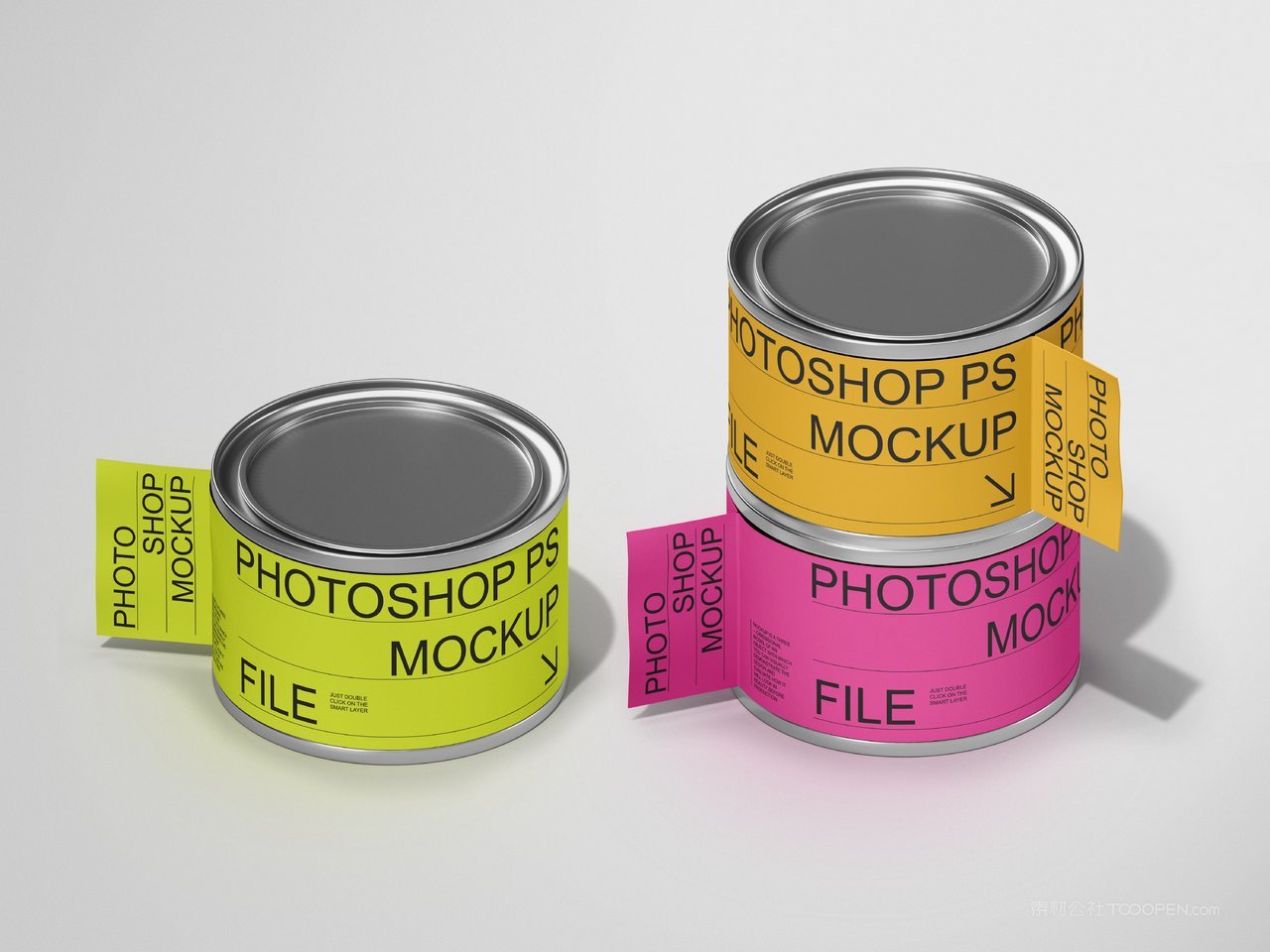 金属质感罐头罐装瓶vi文创包装样机 (3)