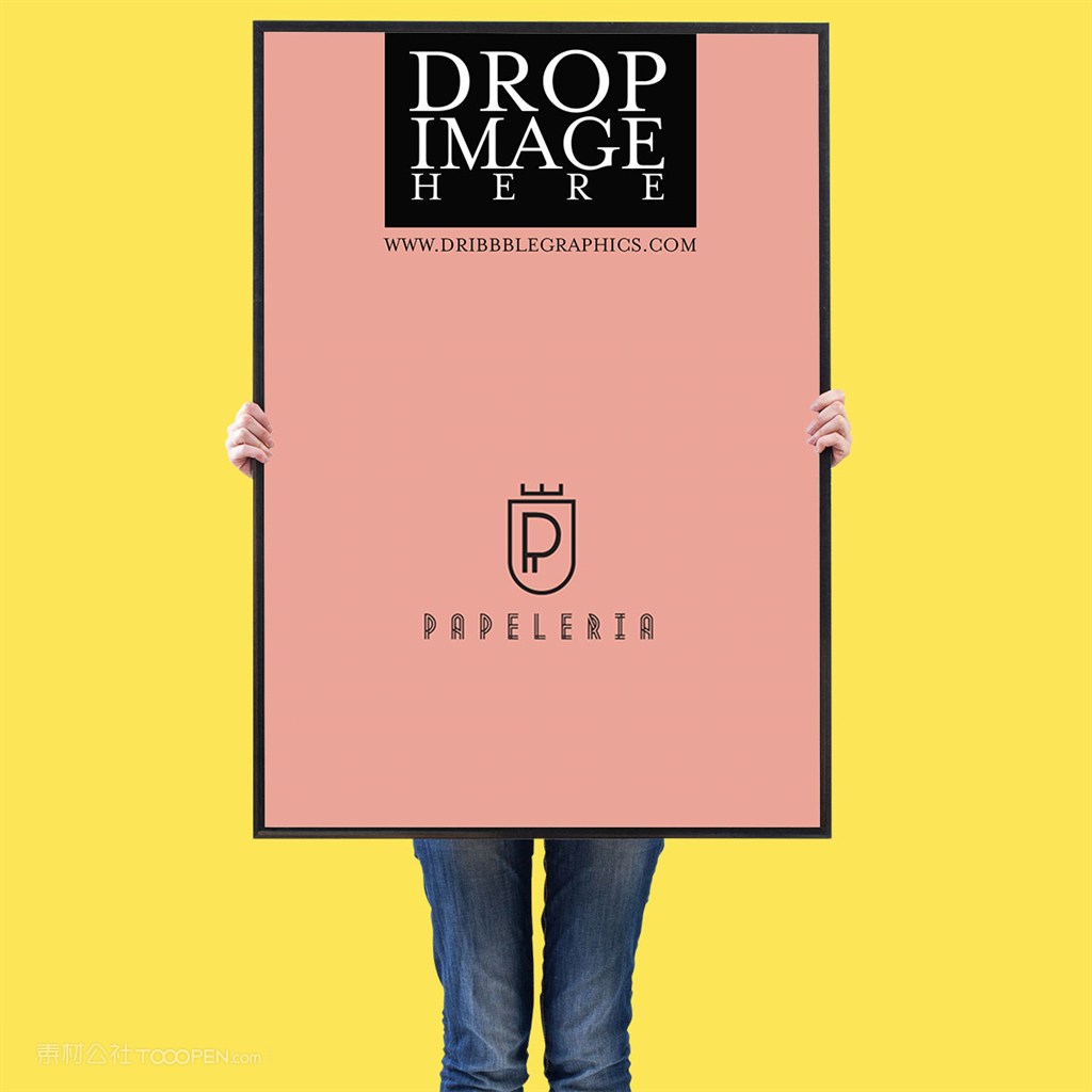 国外酒店海报宣传单样机