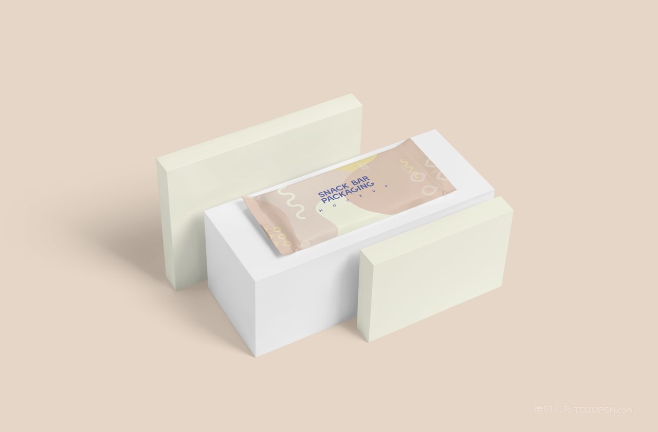长方形小零食巧克力饼干包装展示样机 (3)