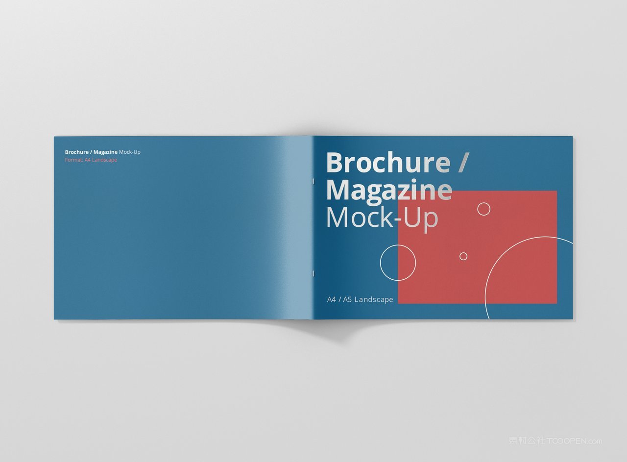 a4宣传册横版画册书籍展示效果样机 (6)