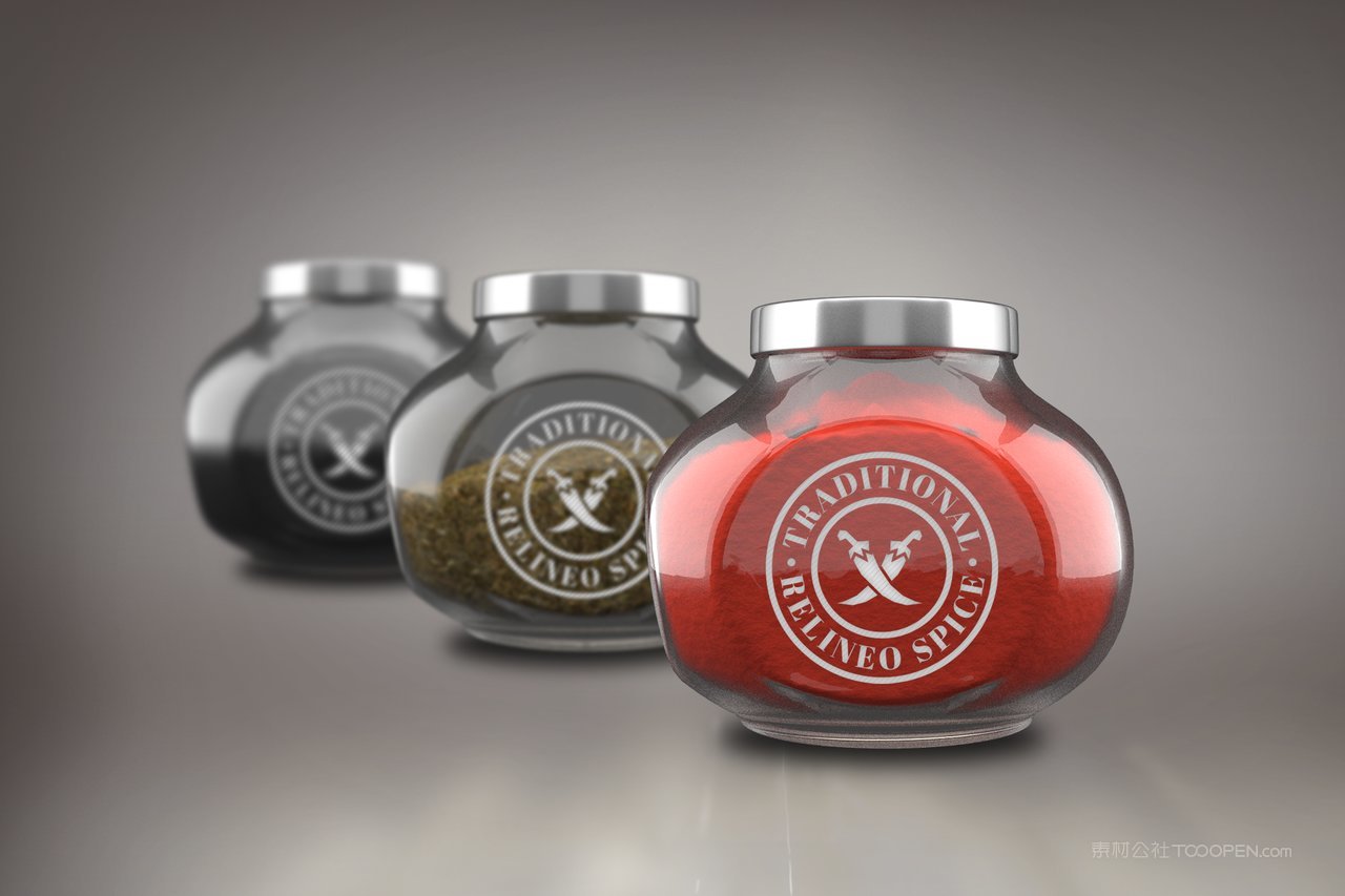 调料酱类罐头玻璃罐装包装展示样机 (15)
