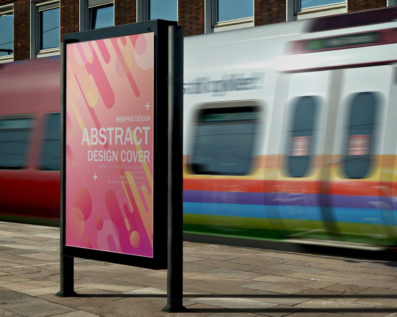 户外灯箱海报场景样机 (53)