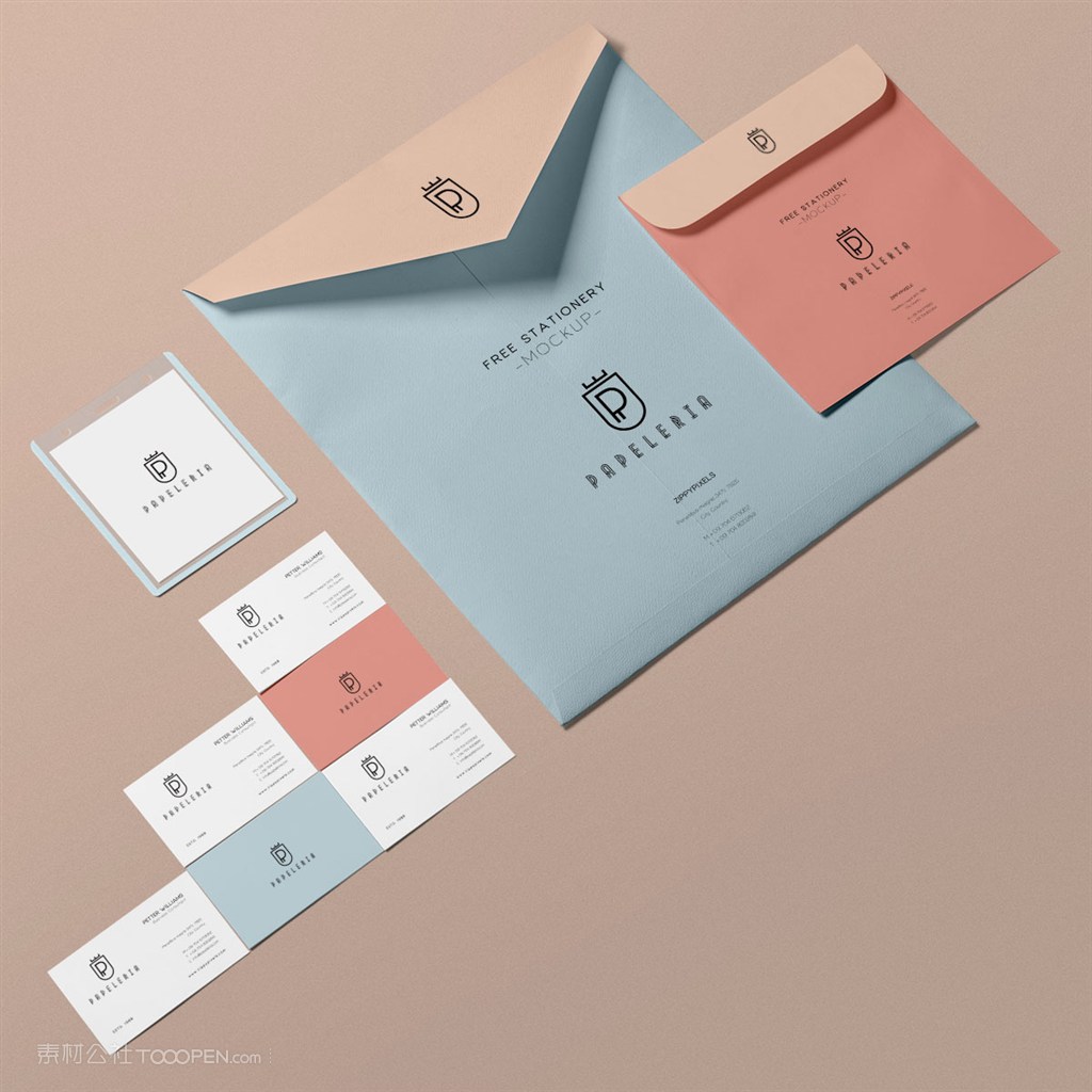 国外酒店vi样机贴图素材