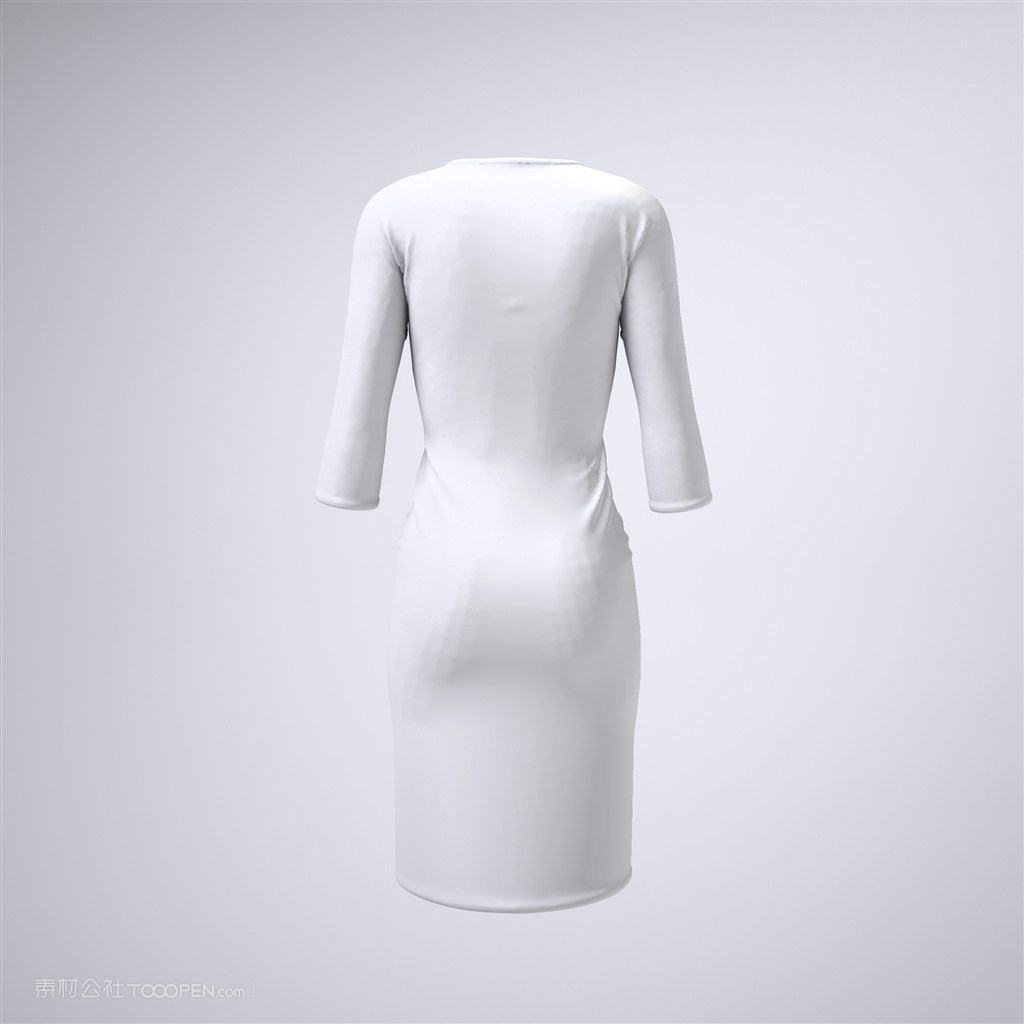 旗袍背面展示样机