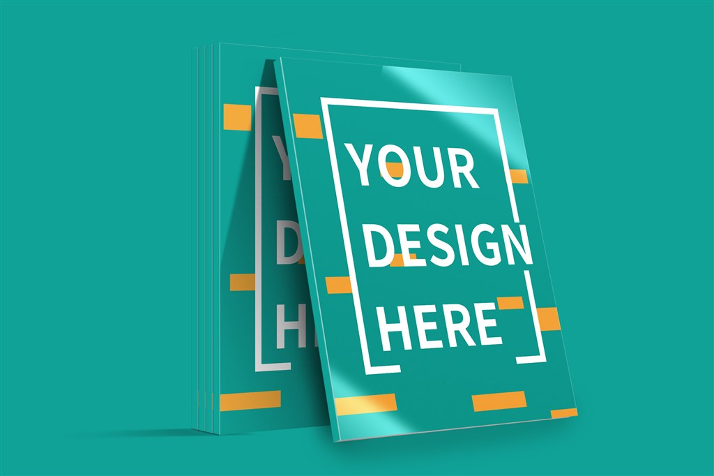 立式海报样机模板