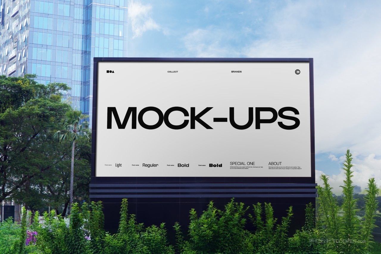 广告牌灯箱样机