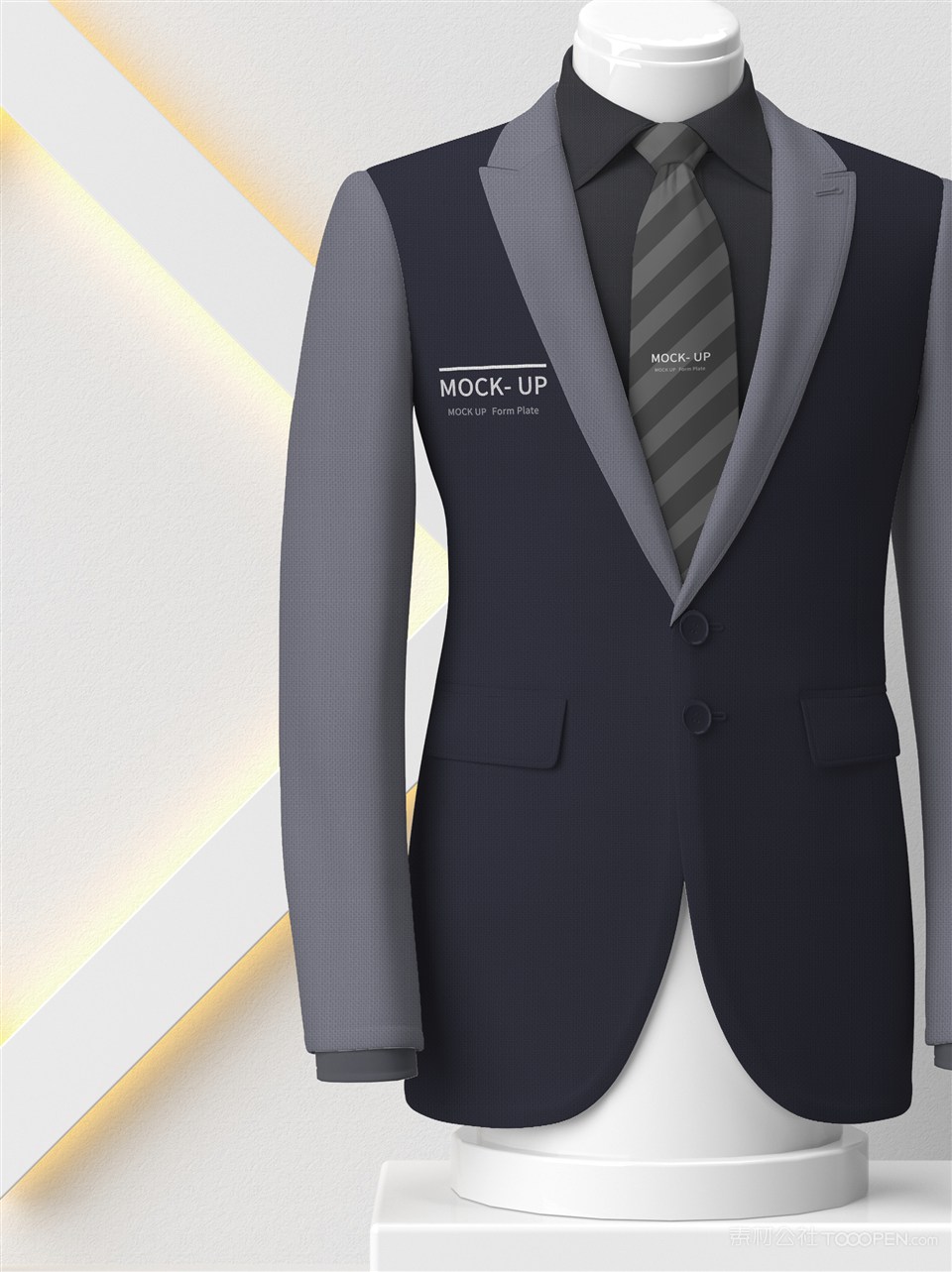 精品男士西服LOGO样机