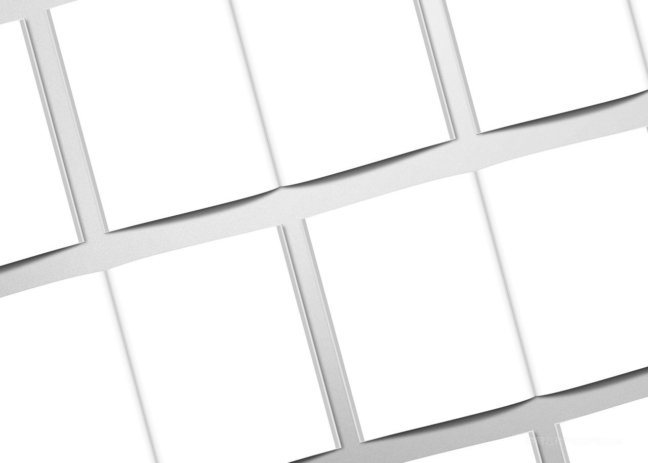 书籍书本书脊封面封底样机贴图 (13)