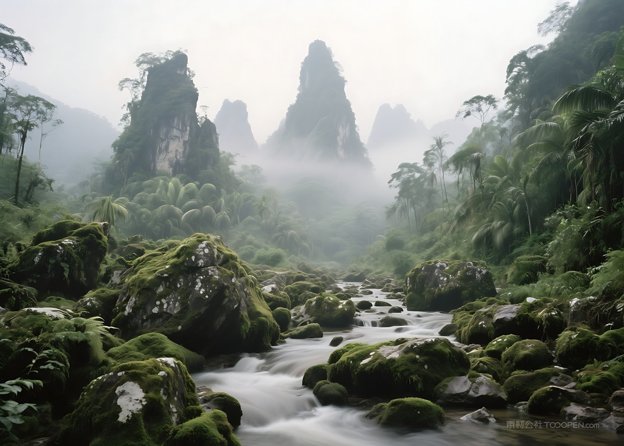 天空自然风景山峰山水唯美