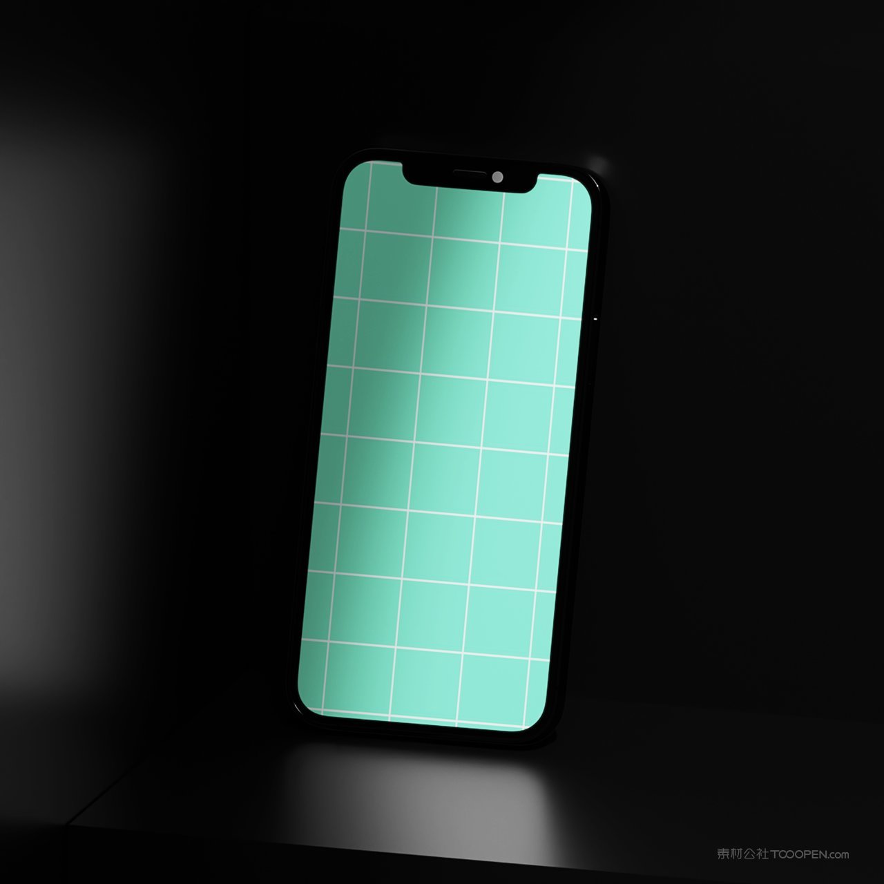 黑暗的智能手机样机