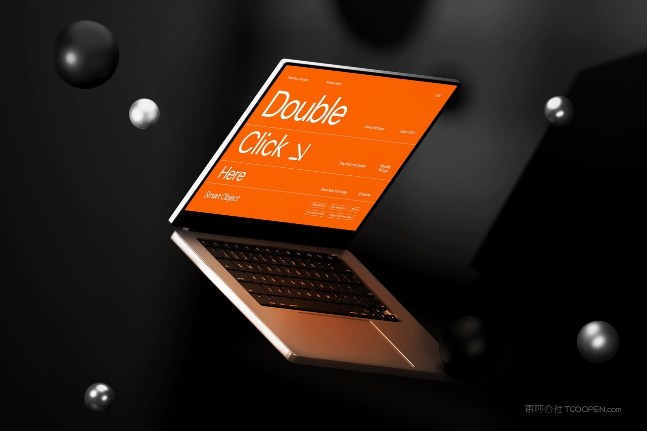 浮动笔记本电脑样机