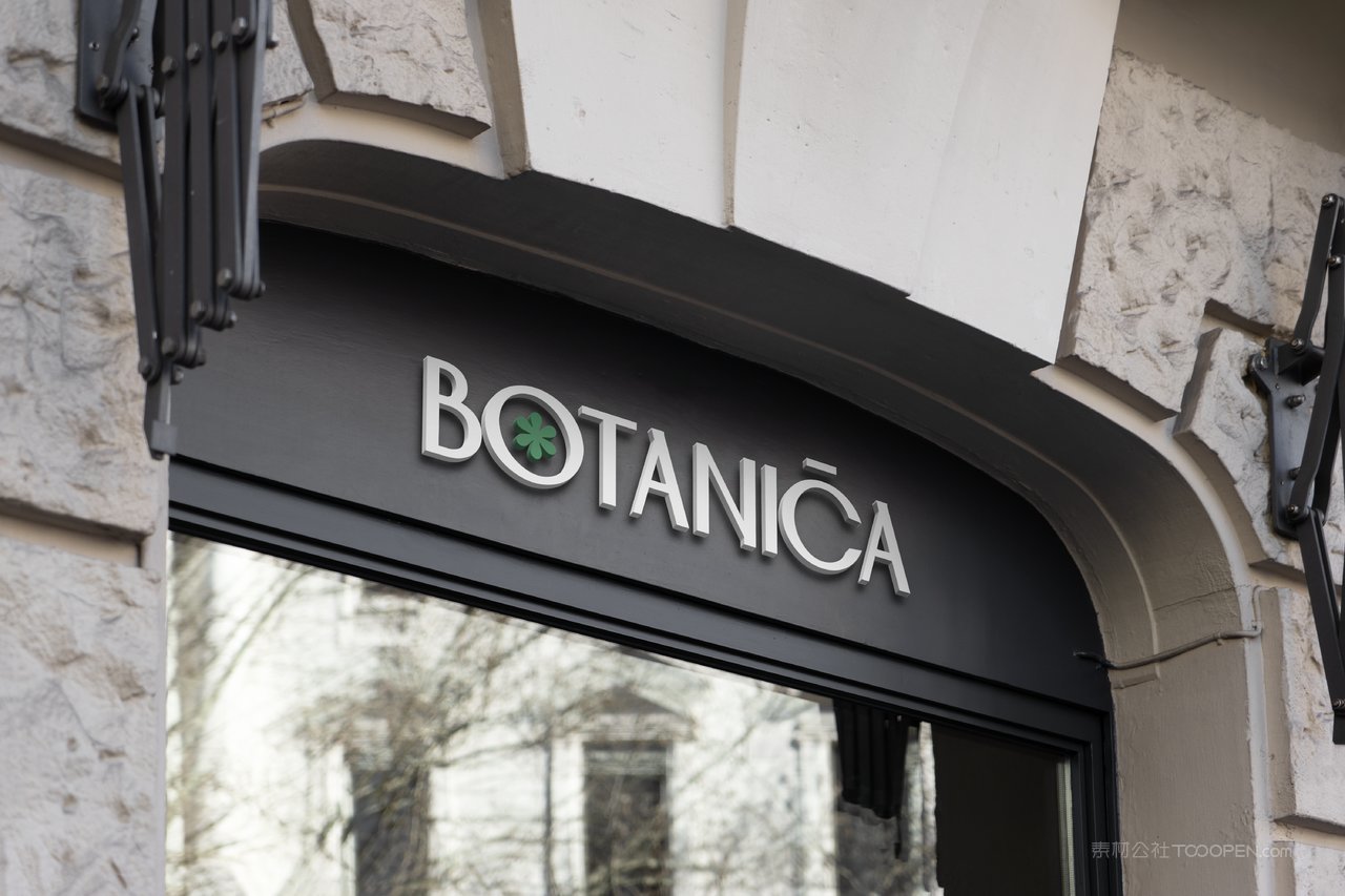 沿街实体店铺招牌门logo展示实景样机 (13)