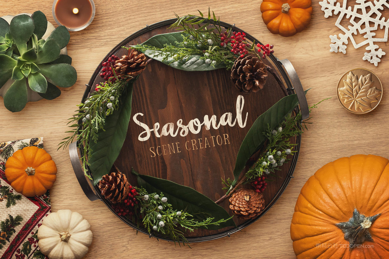 季节性果蔬场景样机