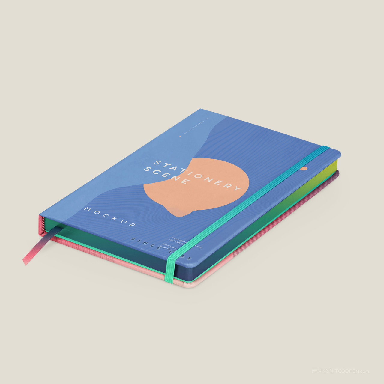 本子书籍书本画册贴图样机